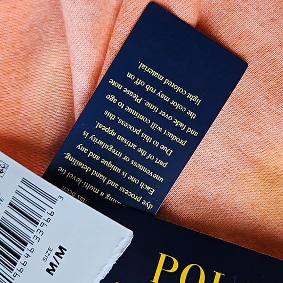 NWT• POLO Ralph Lauren Tie-Dye Cropped Hoodie - Picture 6 of 8